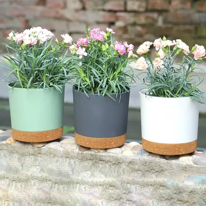 Grand Pot de fleurs en plastique avec Drainage