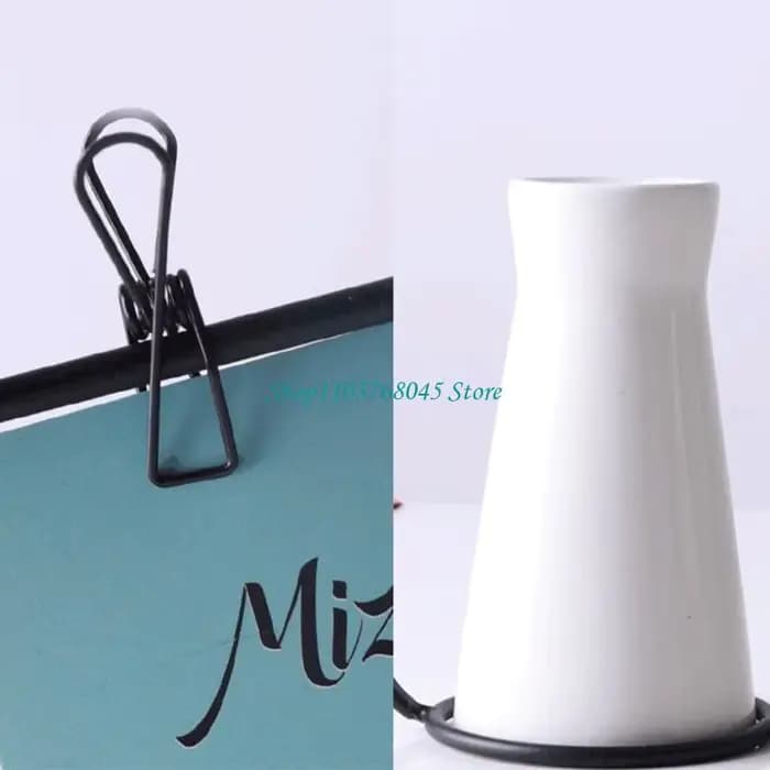 R53F Creative Iron Line Flower Pot Vase