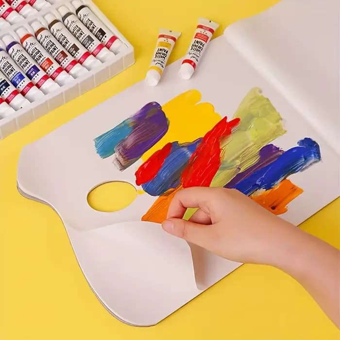 Palette de papier détachable jetable, sans nettoyage, Portable, outils de peinture en plein air, Palette de Gouache pour peinture à l'huile
