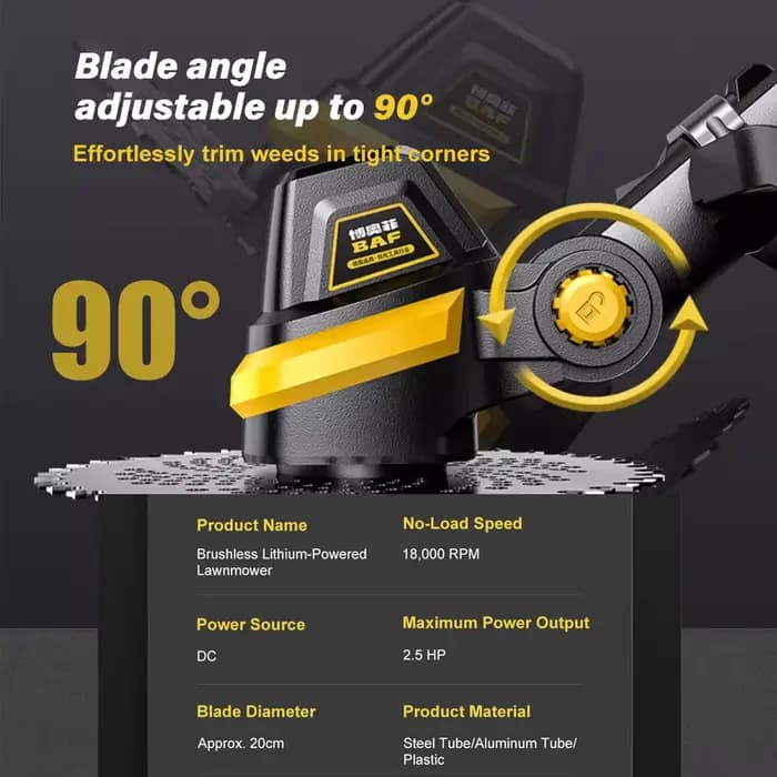 Tondeuse à gazon électrique sans fil