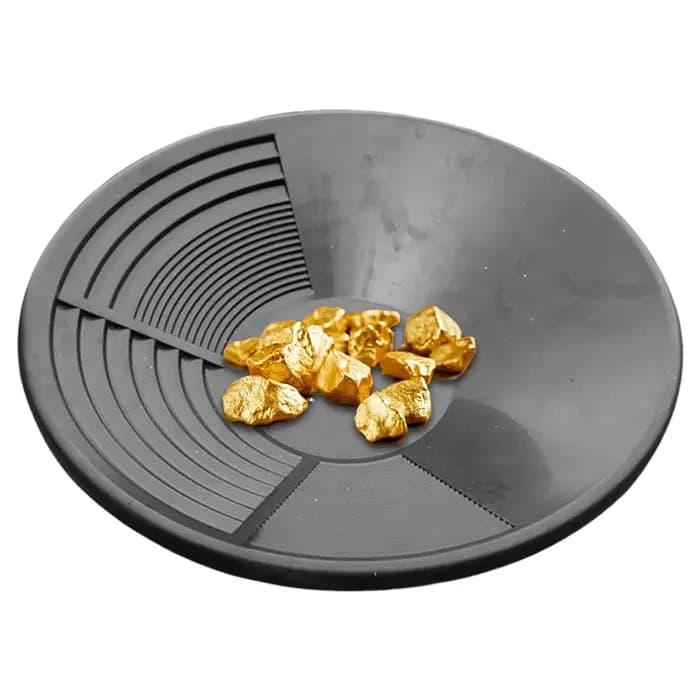 Bassin de poêle d'or en plastique