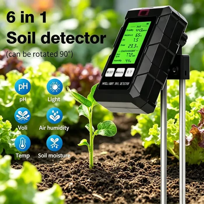 Testeur de sol numérique 6 en 1 multifonctionnel