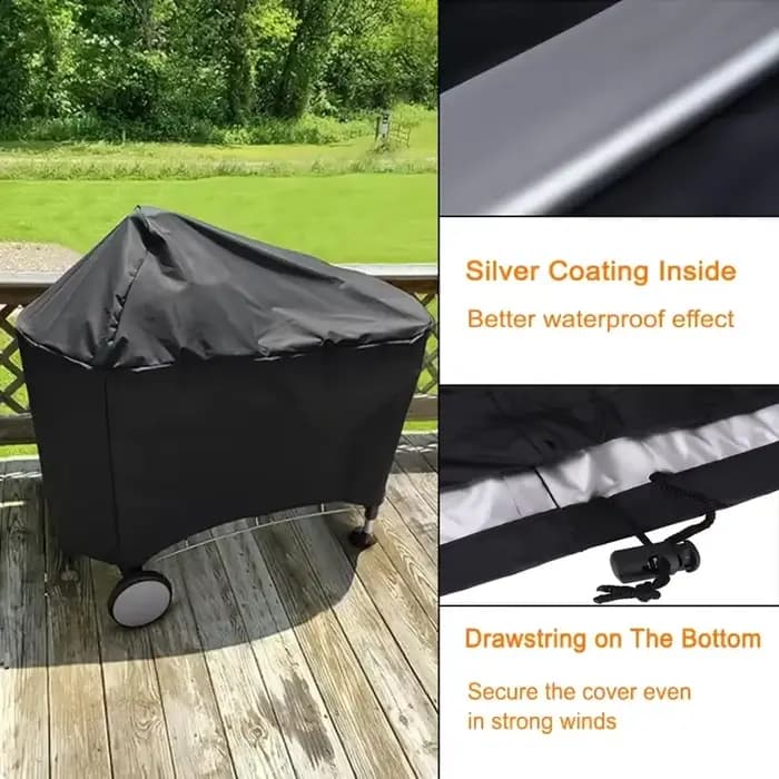 Housse de barbecue compatible avec les grills au charbon Weber Performer Deluxe de 22 pouces