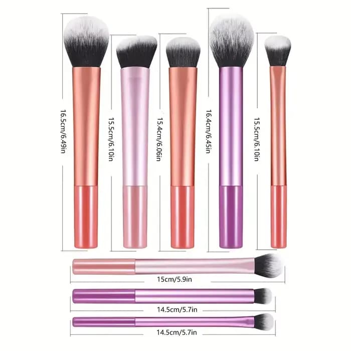 Kit de pinceaux de maquillage synthétiques doux, 8 pièces, pour fond de teint, Blush, fard à paupières, outils de maquillage cosmétiques
