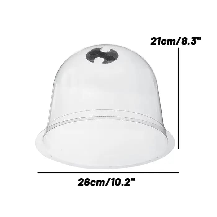 Couverture de cloche de plante de jardin en plastique réutilisable de 10 pouces