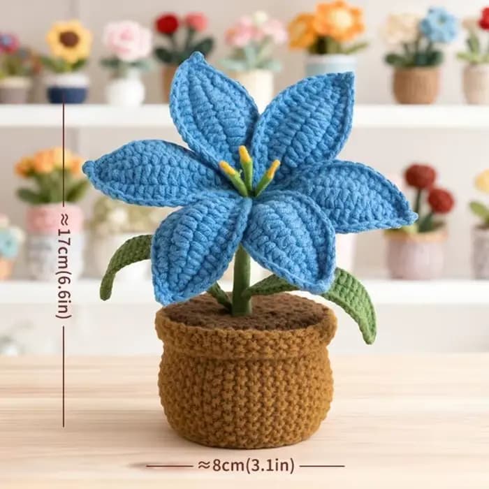 Plante en Pot lys Crochet