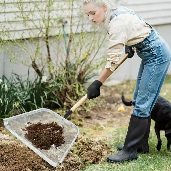 Tamis de jardin pour sol
