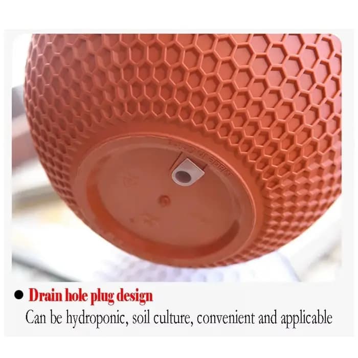 Nouveau Pot de fleur de tissage d'imitation en plastique suspendu Pot