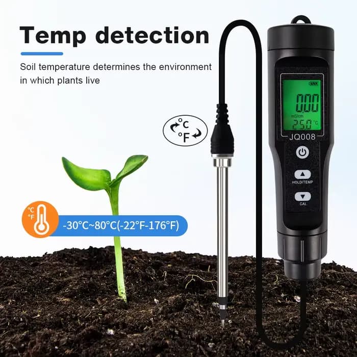 Détecteur de conductivité du sol 2 en 1
