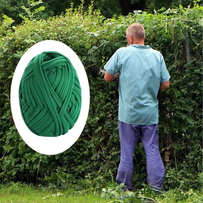 Bande de tissu en corde verte de jardin