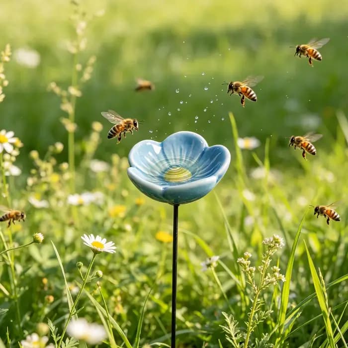 Bain à abeilles en céramique