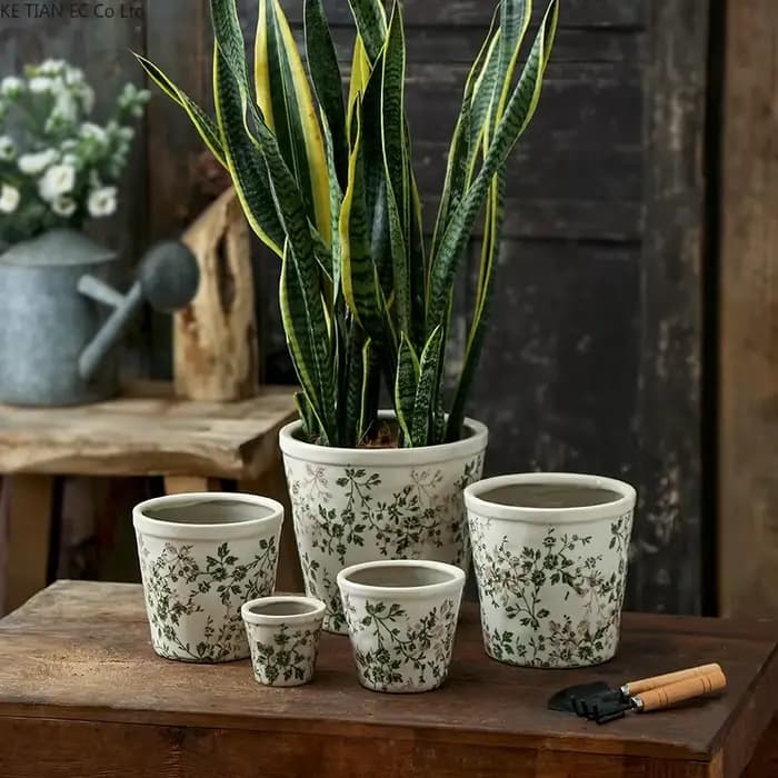 Pot de fleurs en céramique grand format