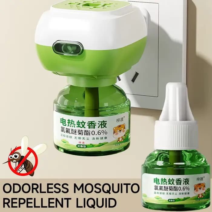 Diffuseur Électrique Anti-Moustiques : Répulsif Liquide Inodore Contre les Insectes et les Moustiques Nuisibles