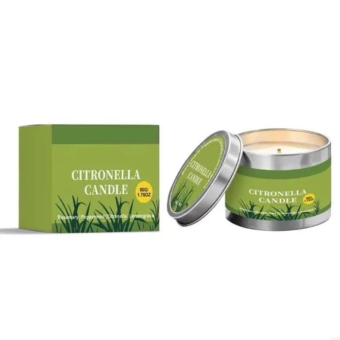 Bougie parfumée à citronnelle pour l'extérieur