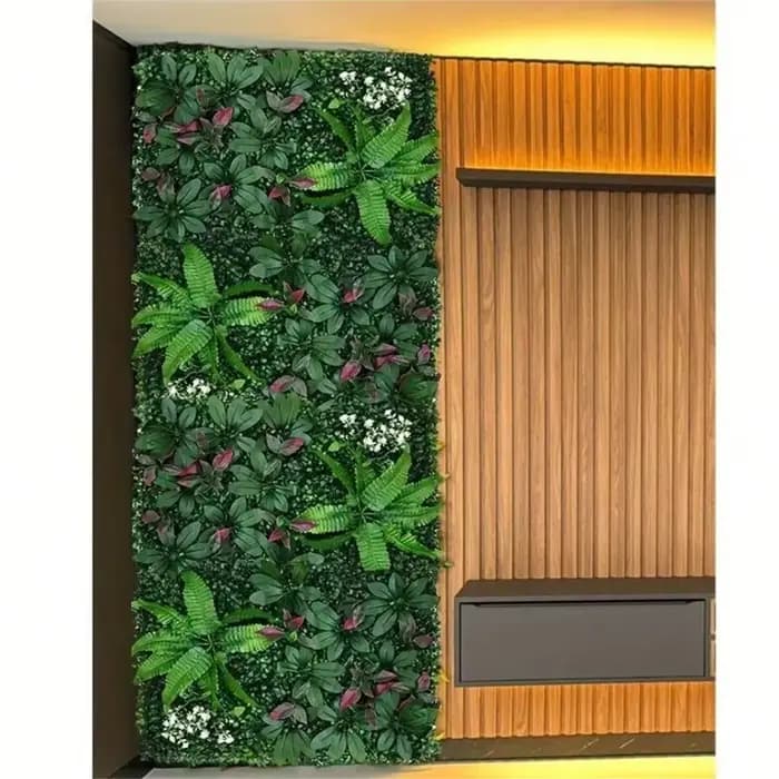 Panneaux muraux verts artificiels