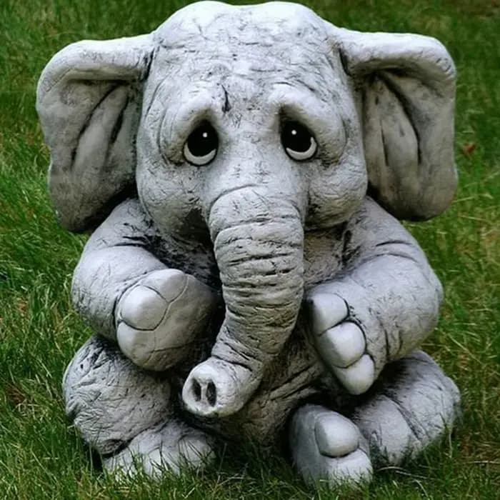 Statues d'éléphant de jardin