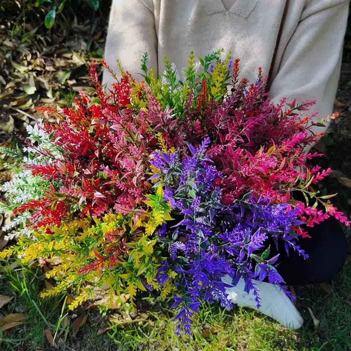 Plantes artificielles à la lavande