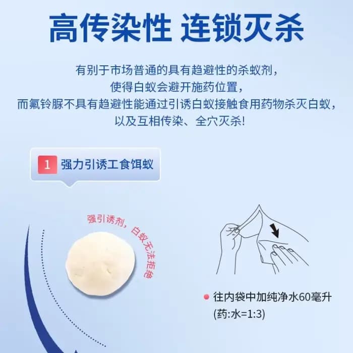 Appât insecticide Hexaflumuron contre les termites