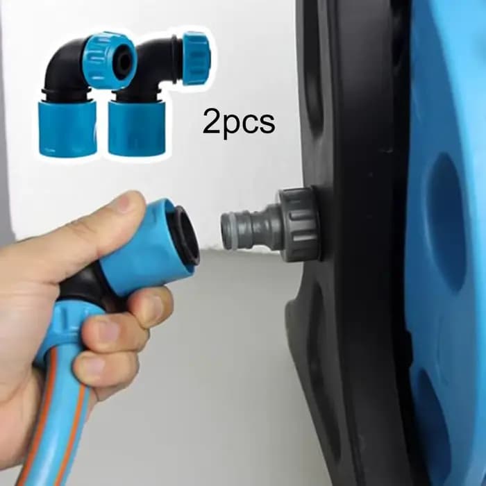 Connecteurs rapides coudés pour tuyau d'arrosage, 2 pièces, arroseurs pour l'irrigation du jardin, lavage de voiture, tuyau 1/2, arrosage domestique du jardin