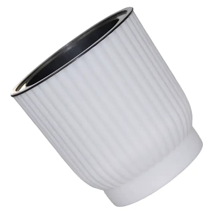Pot de fleur rond blanc pour plantes