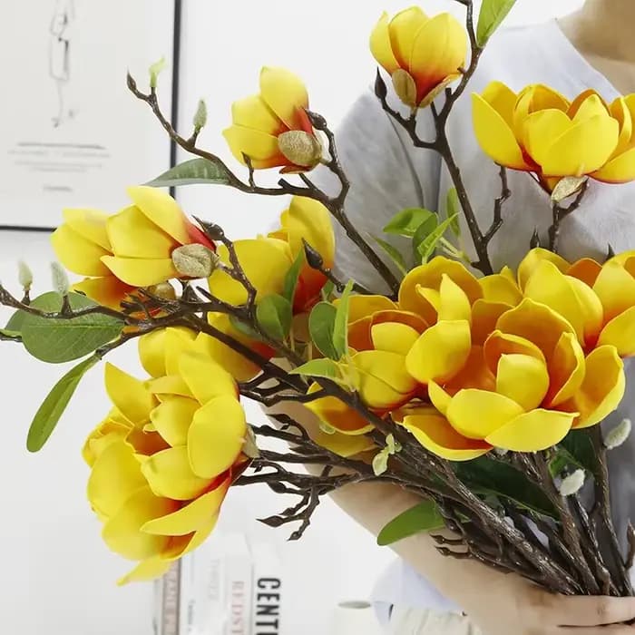 Simulation de fleur de magnolia d'intérieur