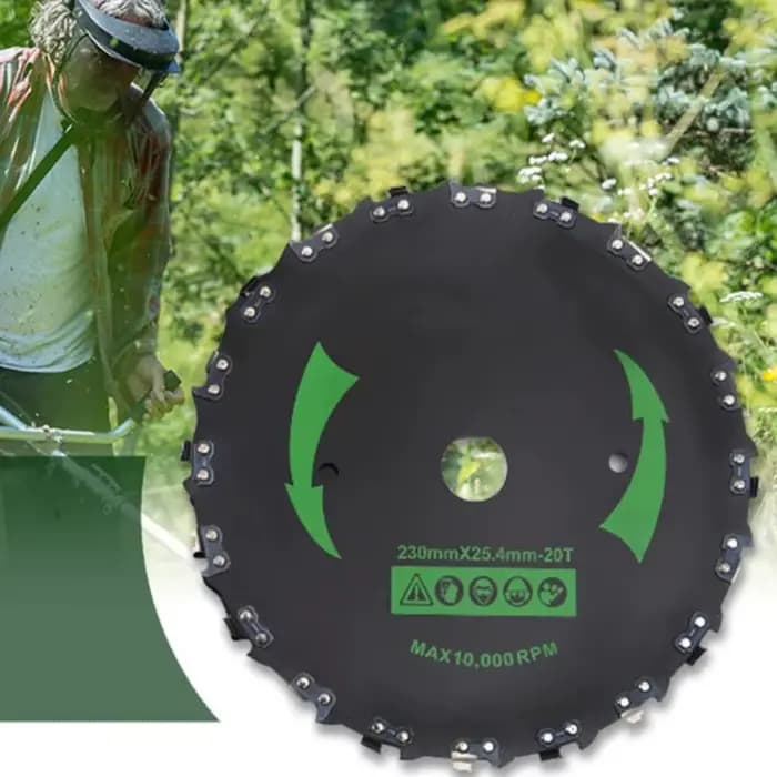 Coupe-herbe robuste et fiable de 9 pouces avec 20 dents