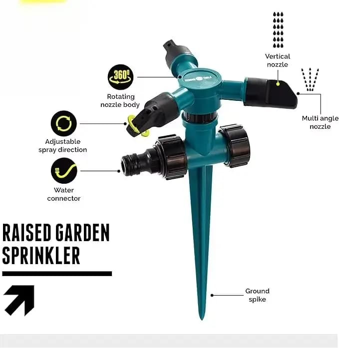 Arroseur bleu pour jardin