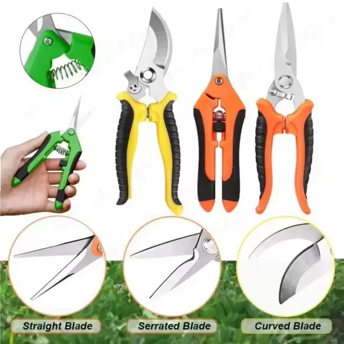 Ensemble de ciseaux de jardin 3 pièces