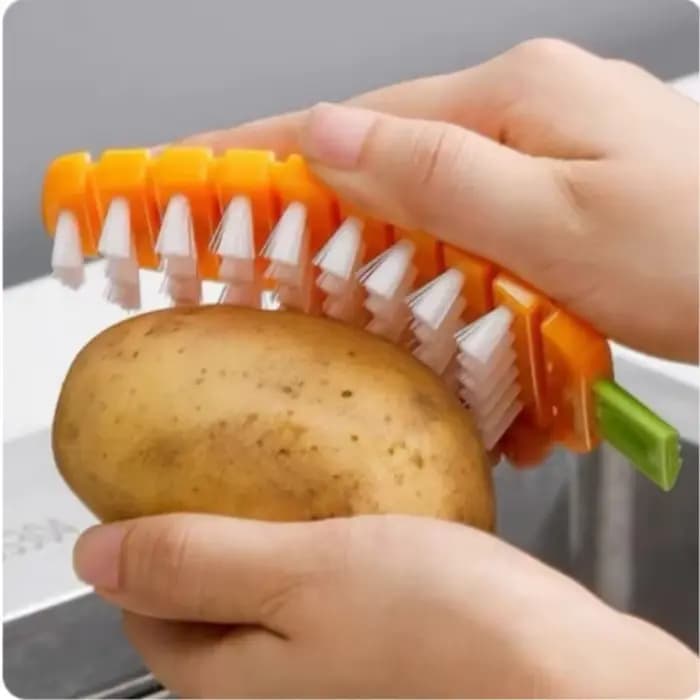 Brosse à carottes multifonctionnelle pour fruits et pommes de terre