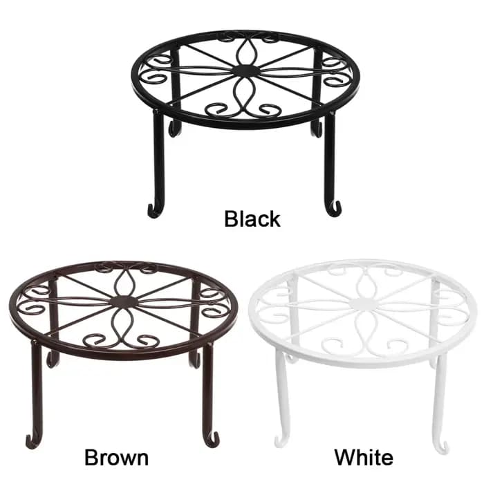 Supports de plantes en Pot en métal avec soucoupe
