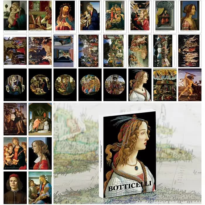 Cartes postales artistiques Sandro Botticelli, 30 pièces, cartes de peinture à l'huile Vintage pour bricolage, Scrapbooking, Journal, décoration murale pour la maison, papeterie cadeau