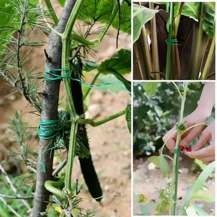 Attache de jardin torsadée avec coupe-fil