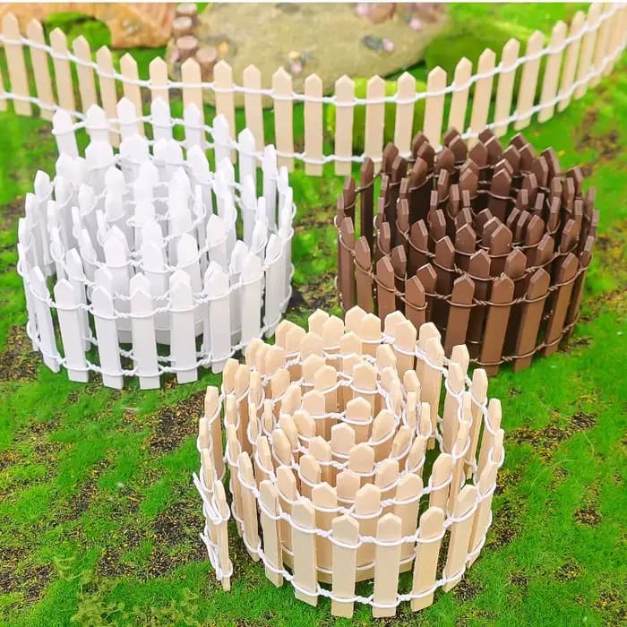 Mini clôture en bois pour jardin