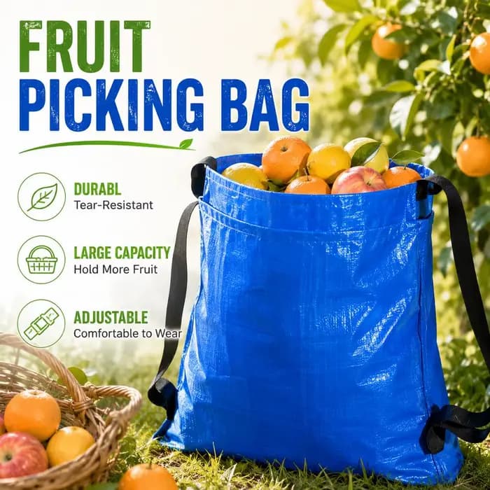 Sac de cueillette de fruits de jardin et pochette