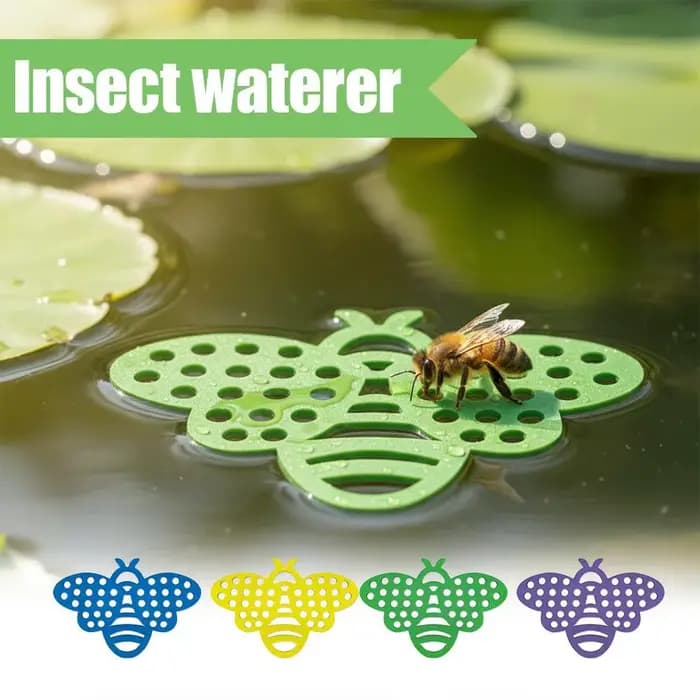 Île flottante en forme d'abeille pour la pollinisation