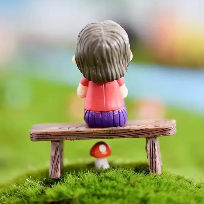 Mini banc de parc en bois
