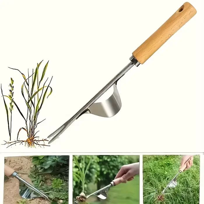 1 tueur de mauvaises herbes ergonomique multifonctionnel en acier inoxydable