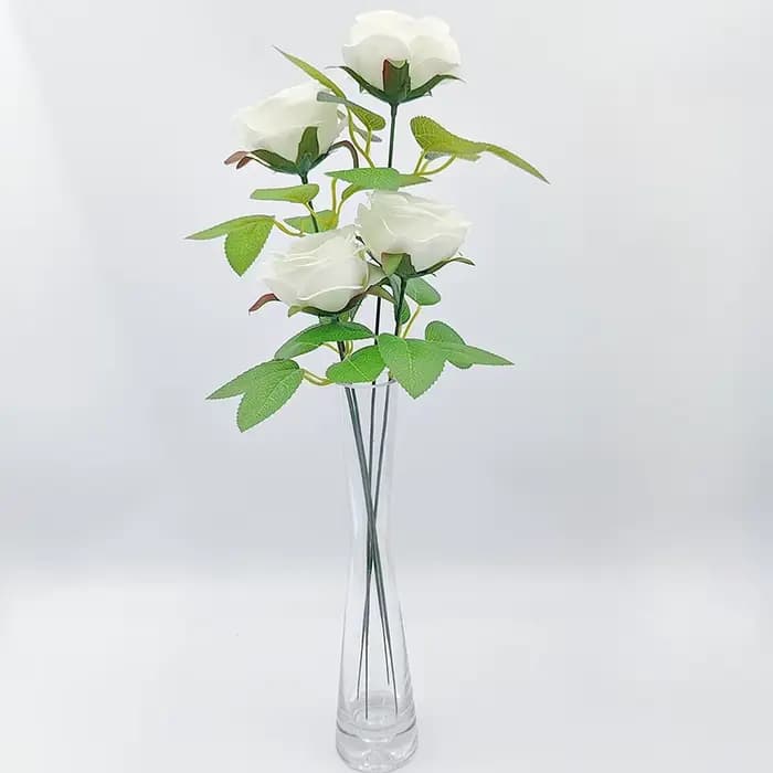Tige de Fleur Verte Artificielle de 15/20/25/30/40cm