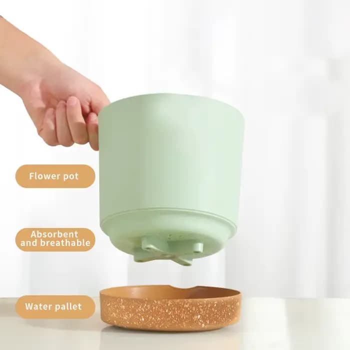 Grand Pot de fleurs en plastique avec Drainage