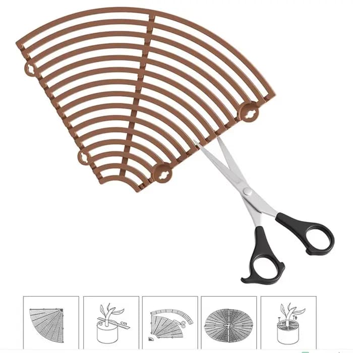Protection de Sol pour Pot de Plantes avec Grille