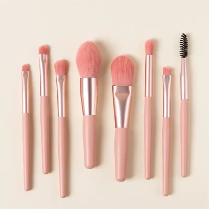 Ensemble de pinceaux de maquillage doux et moelleux, 8 pièces, pour fond de teint, Blush, poudre, fard à paupières, mélange Kabuki, outil de beauté