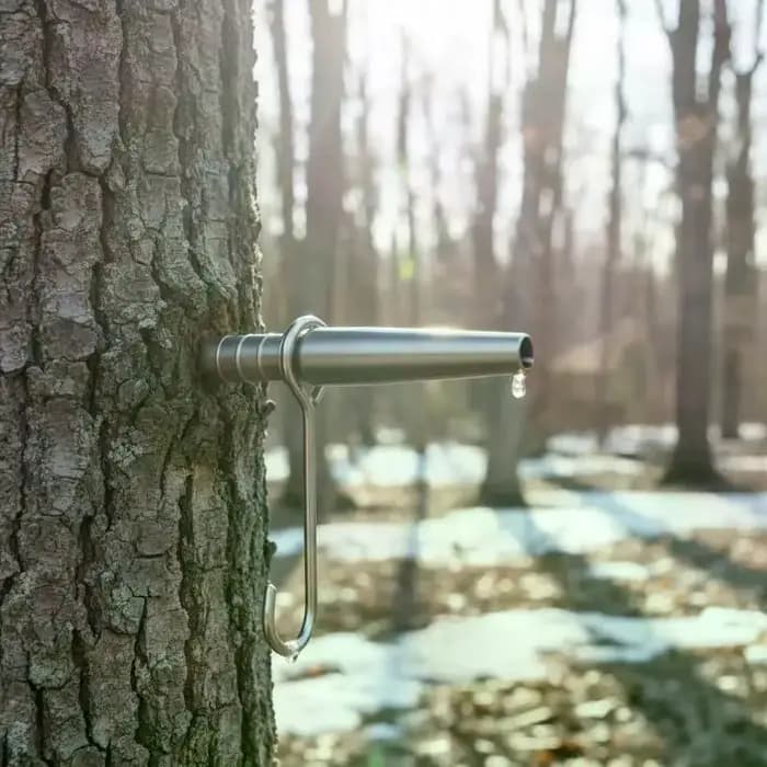 Robinet à sirop en acier inoxydable avec crochet de suspension