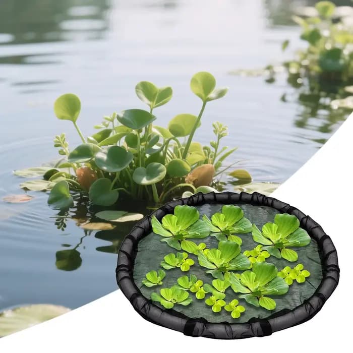 Îlot Flottant Rond pour Plantes Aquatiques