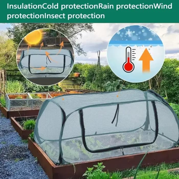 Couverture de protection pour plantes en PVC transparent, respirante et imperméable, pour jardin et serre