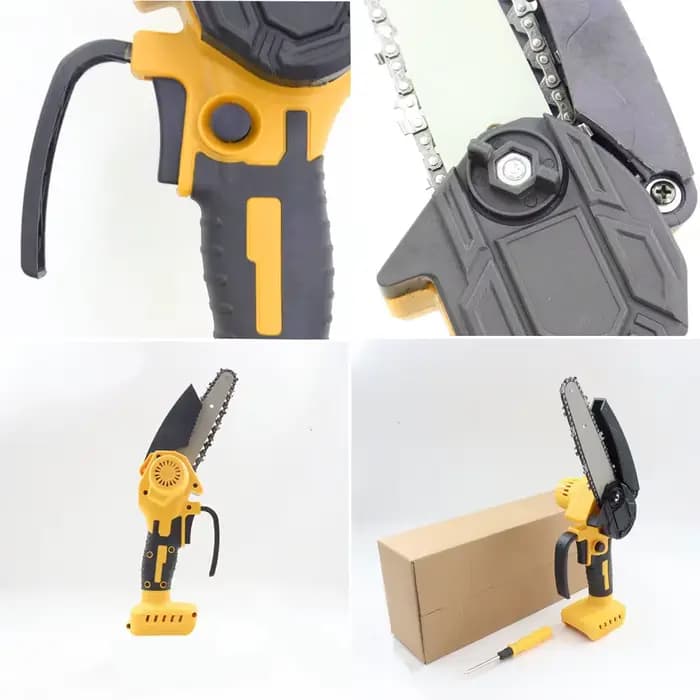 Mini tronçonneuse 4/6 pouces sans fil pour le travail du bois