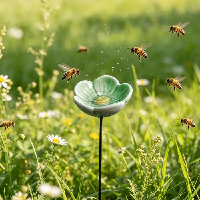 Bain à abeilles en céramique
