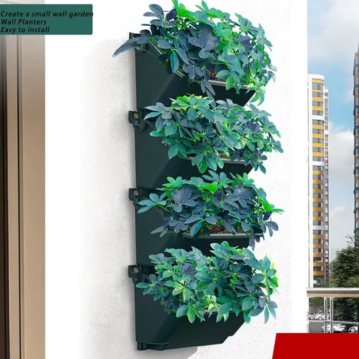 Jardinière murale de jardin verticale à 4 Pots
