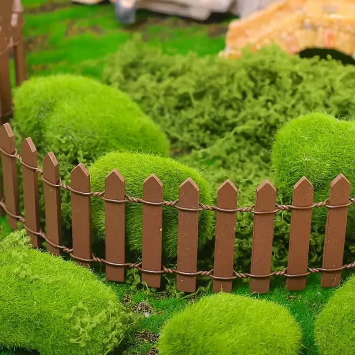 Mini clôture en bois pour jardin