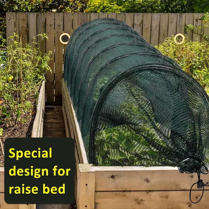 Tunnel de jardin pliable en maille Durable
