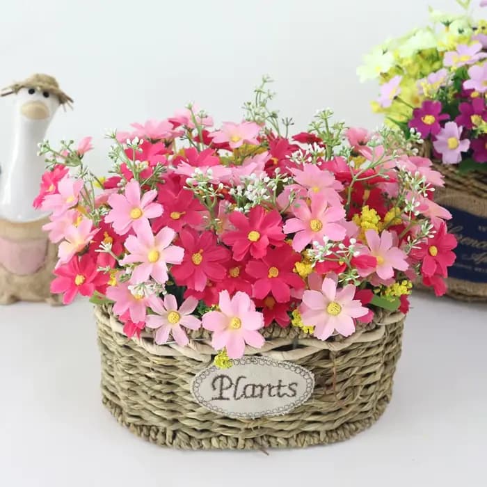 JAROWN Simulation fleur petite marguerite 7 branches Cosmos fausse